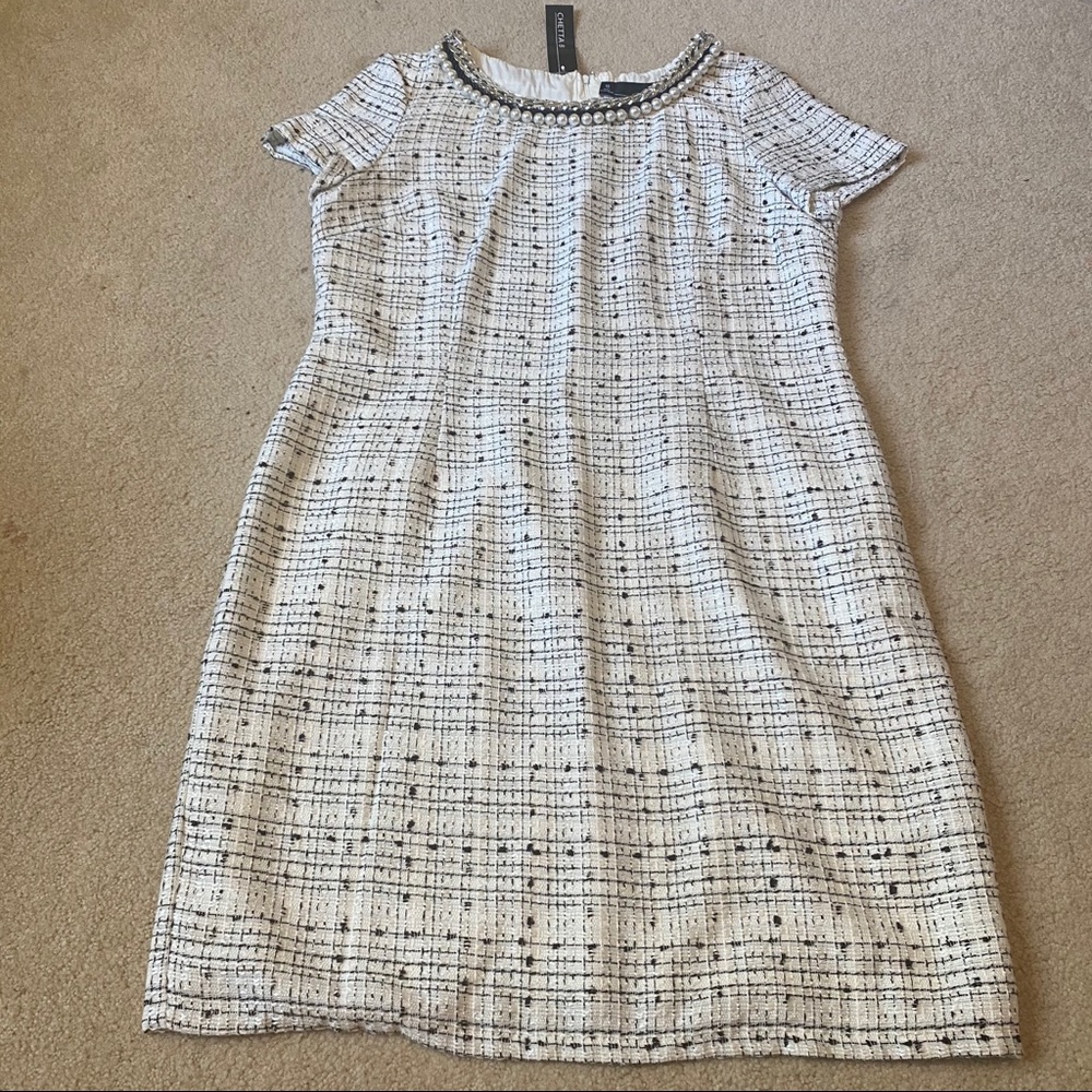 NWT Chetta B black and white dress Size 16